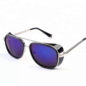 Leonlion — lunettes de soleil <span class=keywords><strong>Iron</strong></span> <span class=keywords><strong>Man</strong></span>, Tony en cuivre, verres miroirs, Vintage, pour hommes, <span class=keywords><strong>2018</strong></span> - Product Image 4