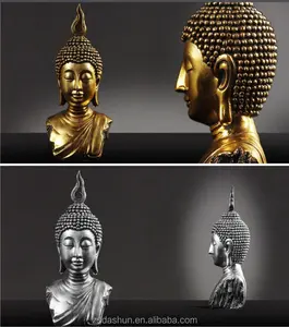 Golden buddha statue for home decor