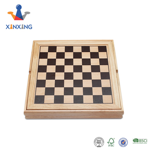Caja de madera multi juego con backgammon damas ajedrez y póker, dominos, 9 en 1 juego set - Product Image 2