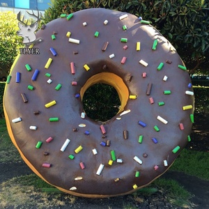 Modelo de Comida <span class=keywords><strong>Gigante</strong></span> Hecho a <span class=keywords><strong>Mano</strong></span>, Estatua de Donut de Fibra de Vidrio para Decoración de Tiendas al Aire Libre - Product Image 2