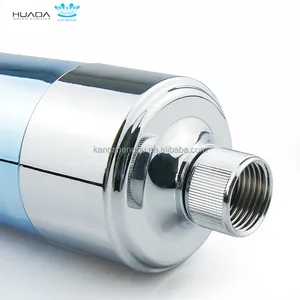 Cabezal de ducha doméstico de 10 etapas, filtro de agua, carbón activado UV con material plástico, elimina el cloro