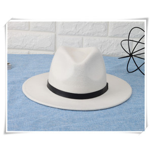 Sombrero de Fieltro Panamá 100% Lana para Hombre, Color Blanco, Estilo Elegante para Fiestas, Pesca, Actividades al Aire Libre, Casual de Negocios, para Todas las Ocasiones - Product Image 3