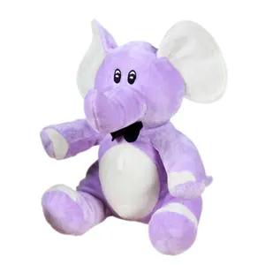 Custom Purple Animal Elephant Plush Stuffed Elephant