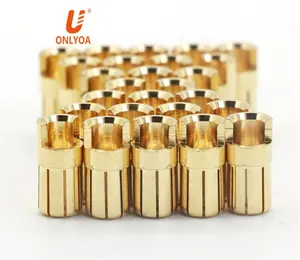 6.5mm Gold Plated Connector plug Bullet head for RC battery Banana Connector ESC speed controller
