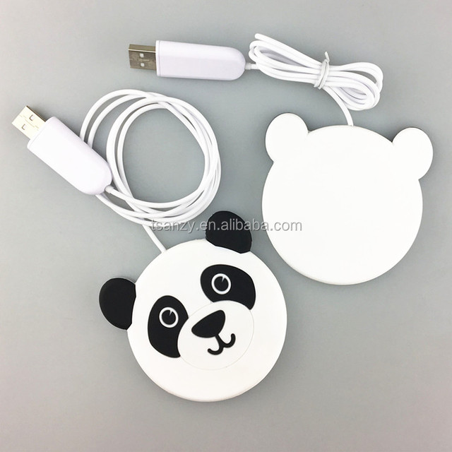 OEM Custom Design Cute Panda Animal Shape Fast Wireless Phone Charger Promotional Power Bank