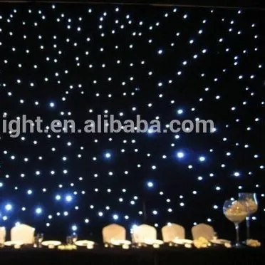Decoration cloth lamp curtain led light Blue and White led star curtain