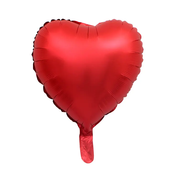Bridal Shower Decor 18 Inch Super Metallic Heart Shaped Foil Balloons