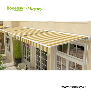 Techo retráctil francés moderno cortina de la ventana de policarbonato toldos de <span class=keywords><strong>sombra</strong></span> al aire libre - Product Image 1