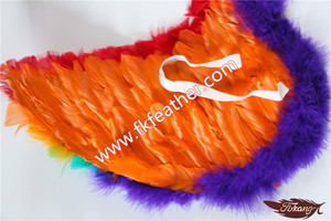 Tinti Multicolore Testa di Marabù Turchia Piuma delle <span class=keywords><strong>Ali</strong></span> di <span class=keywords><strong>Angelo</strong></span> Per Adulti - Product Image 5