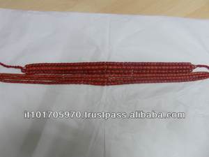 Cuentas de tambor sueltas de Coral italiano rojo Natural de alta calidad Material de concha y hueso colorido para hacer collares elegantes - Product Image 2