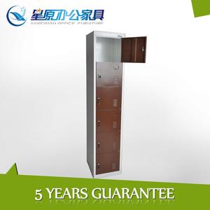 Con recubrimiento en polvo seis el perfil de la puerta de acero locker multi- usuario de almacenamiento del gabinete - Product Image 1