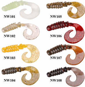 NOEBY fishing freshwater altro Spinner Shad 60mm 80mm soft silicone bass peche lures - Product Image 4