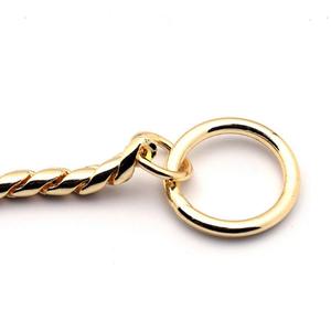 Kingtale Metal serpiente cadena trenzado <span class=keywords><strong>collar</strong></span> mascota perro Show entrenamiento gargantilla collares para mascotas