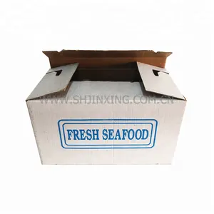 Food Grade Carton Waxed Cardboard Boxes Catering Seafood Transport Wax Boxes