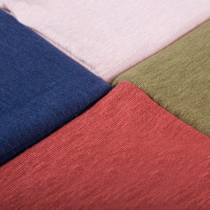 Wholesale Plain Color Loungewear Tshirt Dressmaking Eco Friendly <strong>Summer</strong> Soft Jersey Solid Knit <strong>Hemp</strong> <strong>Fabric</strong> <strong>for</strong> Sewing Clothing - Product Image 5