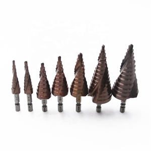 M35 HSS <strong>Cobalt</strong> Spiral Flute Step <strong>Drill</strong> <strong>Bit</strong> <strong>Set</strong> Pagoda <strong>Drill</strong> <strong>Bit</strong> for Stainless Steel Metal Sheet Drilling - Product Image 2
