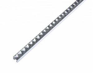 Foshan JECA Potongan Ubin Aluminium Bentuk U Ubin Logam Keramik untuk Membuat Hiasan Dinding Profil Ubin dengan Berlian - Product Image 3