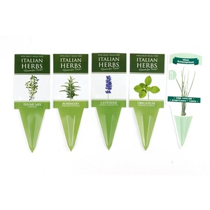 Plantas de jardín verduras Etiqueta de planta de PVC ecológica/etiquetas de marca de flor para vivero