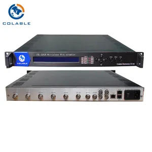 Truyền hình kỹ thuật số tv studio headend thiết bị 8 Kênh multiplexer scrambler COL5282B