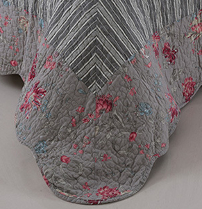 MH 100% Cotton Mềm Giặt King Kích Thước Chắp Vá Hoa Mùa Hè Chăn & Bộ Đồ Giường - Product Image 2