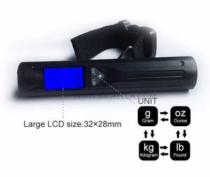 Schwarze Farbe Tragbare Waage <span class=keywords><strong>40</strong></span> <span class=keywords><strong>kg</strong></span> Elektronische digitale Hänge gepäck waage Gepäck gewichts waage - Product Image 5