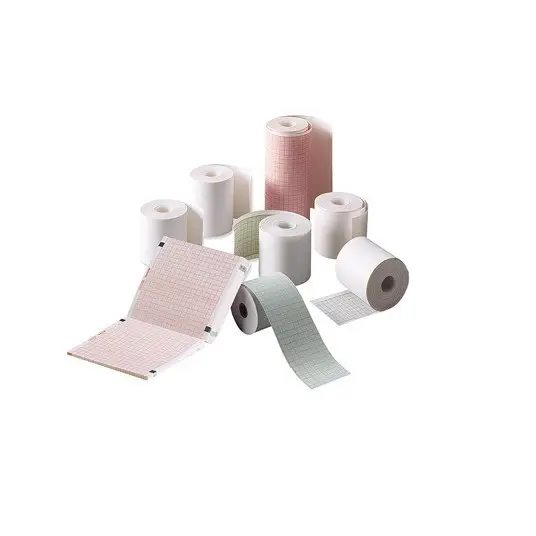 Rollos de papel para impresora térmica médica, rollos térmicos de papel ECG para facturación