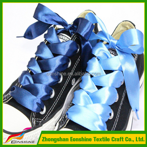 Compra clásico grasa color mezclado satén <span class=keywords><strong>cordones</strong></span> para <span class=keywords><strong>zapatillas</strong></span> - Product Image 2
