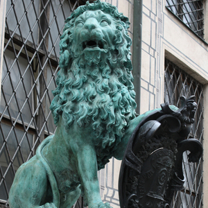Statua di rame del <span class=keywords><strong>leone</strong></span> del bronzo del giardino della decorazione esterna - Product Image 2