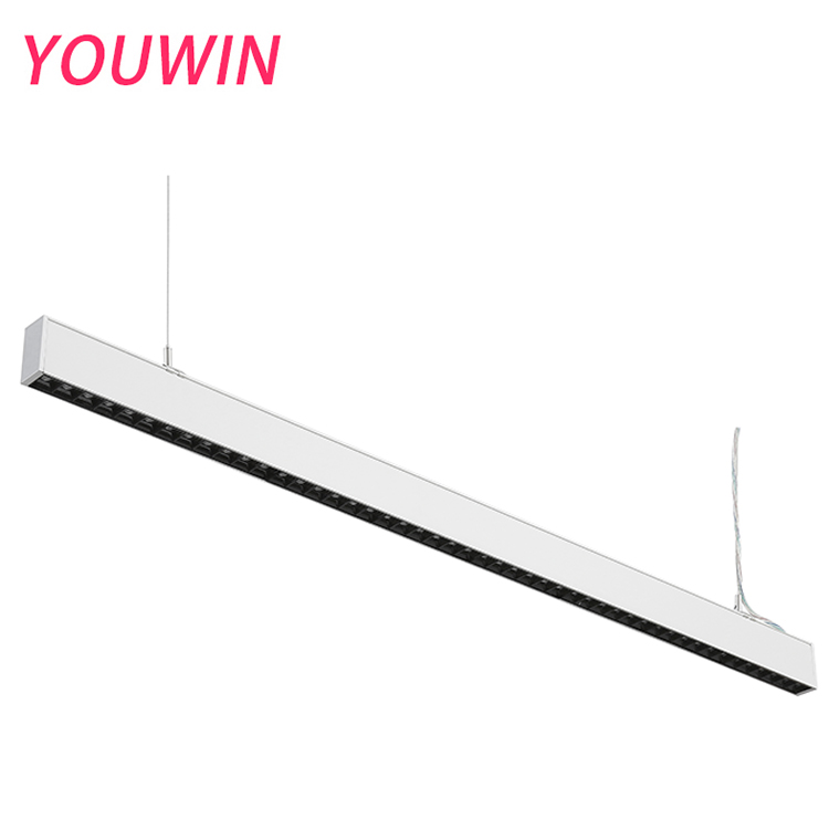 Офисный подвесной магазин, алюминиевая Подвесная лампа с регулируемой яркостью, светодиодная линейная осветительная система для школы