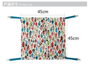 Jaula suave personalizada para mascotas hamaca lienzo colgante gato columpio con ventana impresa patrón cama - Product Image 6