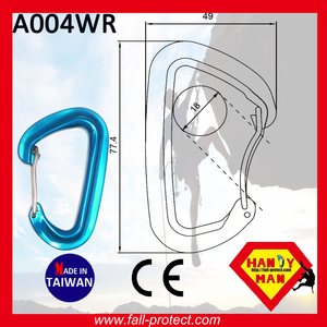 Puerta de alambre de escalada con certificado CE, 22KN, Carebiner de aluminio - Product Image 4
