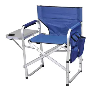 휴대용 알루미늄 접이식 캠핑 비치 다이닝 스포츠 디렉터 컵 홀더 잡지 가방 의자
