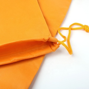 Cordon promotionnel Sac <span class=keywords><strong>Orange</strong></span> Imprimé Personnalisé Nom Logo Recyclé Sacs en Tissu Non Tissé pour Sacs À Main En Cuir - Product Image 2