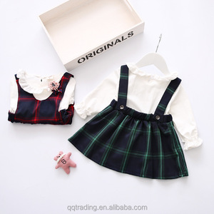 Coreano maniche lunghe in cotone lasciare due stili principessa nuovo modello 2 anno di età bambina <span class=keywords><strong>vestito</strong></span> pari - Product Image 3
