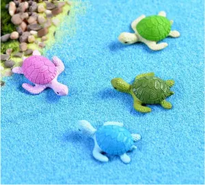 Miniatur Kura-kura Kura-kura Mini Dekorasi Taman Boneka DIY Rumah Boneka Terarium Dekorasi Lanskap Mikro