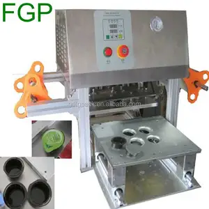 Semi automatic fruit plastic cups sealing machine/jam sealer/jelly sealer