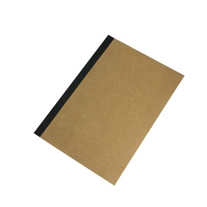 Carnet à couverture souple en papier kraft A5 LABON avec reliure collée à la colonne noire, recyclé, <span class=keywords><strong>pour</strong></span> étudiants ou bureau - Product Image 1