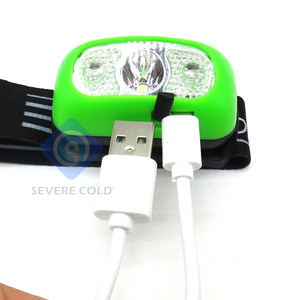 <span class=keywords><strong>Lampe</strong></span> <span class=keywords><strong>frontale</strong></span> réglable à double LED, lumière rouge ou blanche, Rechargeable, en plastique, idéale pour la course à pied ou le <span class=keywords><strong>Jogging</strong></span>, 3 W - Product Image 1