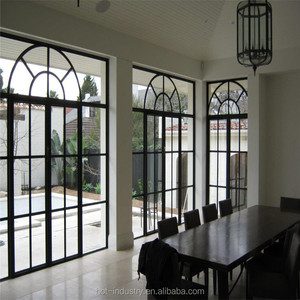 China, el proveedor de acero diseño de parrilla de ventana simple casa puerta de seguridad hierro puertas con arco decorativo - Product Image 1