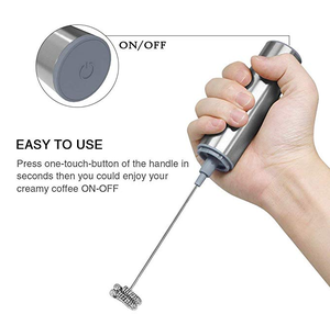 Frullatore per Caffè Portatile a Batteria Tresun, Montalatte per Cappuccino con Doppia <span class=keywords><strong>Testa</strong></span> a Molla - Product Image 5