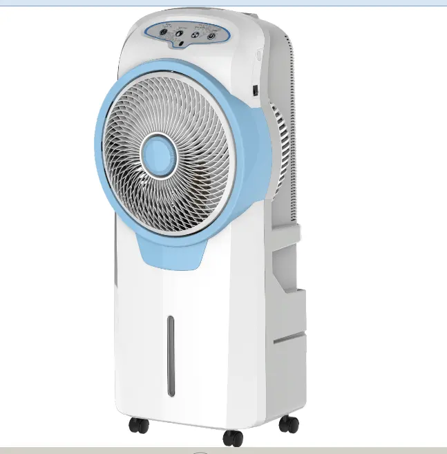 AC DC rechargeable box floor standing fan air cooler