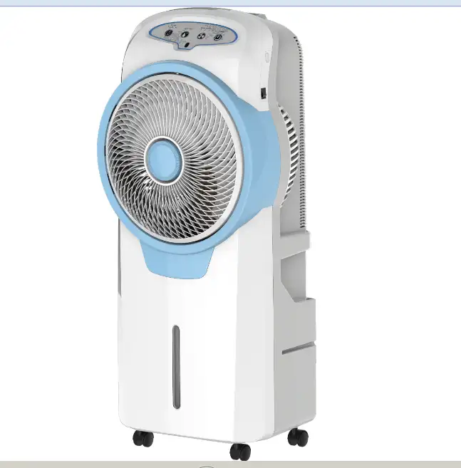 Refrigerador de ar recarregável ac dc, ventilador de pé