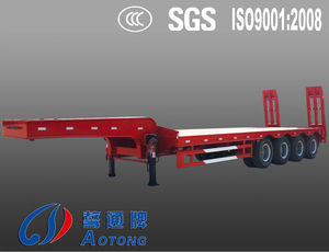 Chine <span class=keywords><strong>NEW</strong></span> Heavy Duty Tri-Essieu 50ton-100ton Faible Lit Utilitaire Fret Camion Semi Remorque (Personnalisé Disponible) - Product Image 1