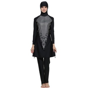 YSMARKET Abbigliamento Etnico Stampa Costumi Da Bagno Delle Donne Della Signora Islamico Musulmano Della Copertura Completa di Costumi Da Bagno di Nuoto del <span class=keywords><strong>Beachwear</strong></span> di Medio Oriente Costumi - Product Image 1