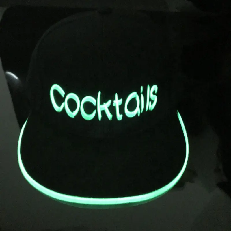 Logotipo personalizado luz led snapback tampa fábrica diretamente sem…