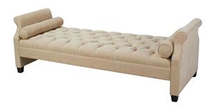 Tabouret haut-parleur <span class=keywords><strong>beige</strong></span>, 1 pièce, design matelassé - Product Image 4
