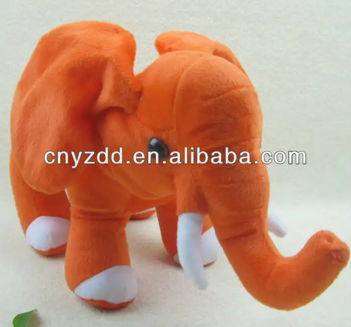 Милые плюшевые и мягкие игрушки в виде оранжевого слона