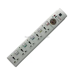 5Way Multi Socket Verlengsnoer Met Schakelaar En Neon