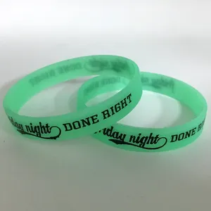 Hotsale cheap custom silicone bracelet / UV green blue red yellow
