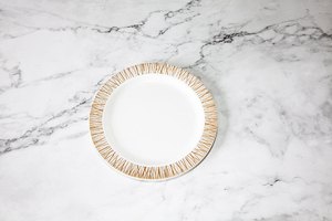 Rose Gold Lace Pattern Plate & Cutlery